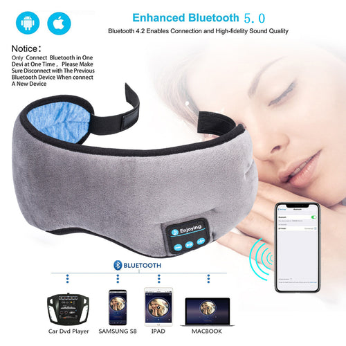 Bluetooth Sleep Mask with Built-in Headphones