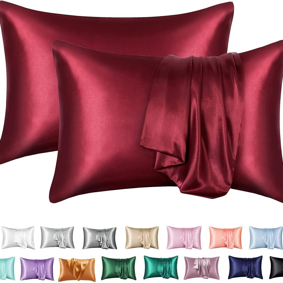 Silk-Feel Pillowcase