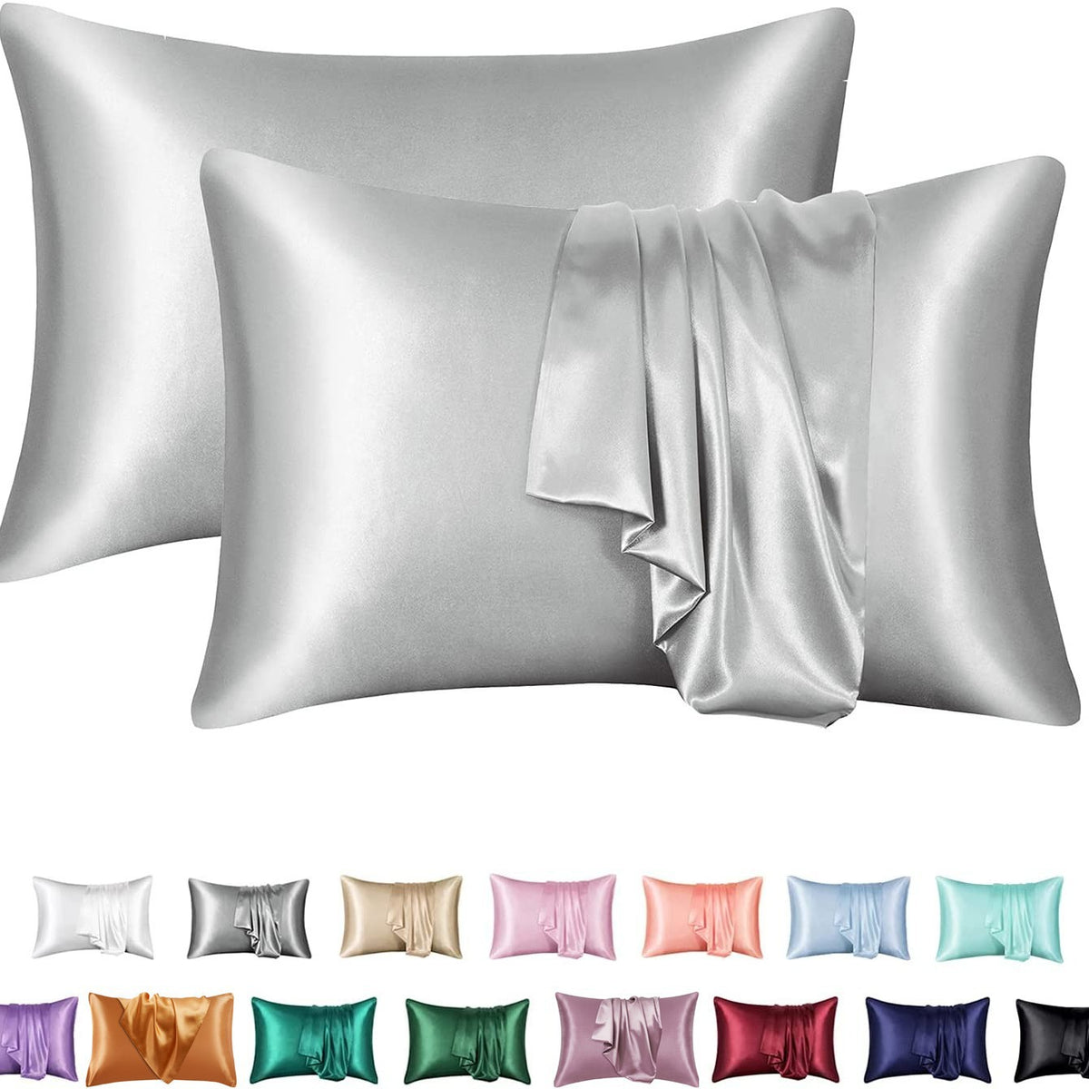 Silk-Feel Pillowcase