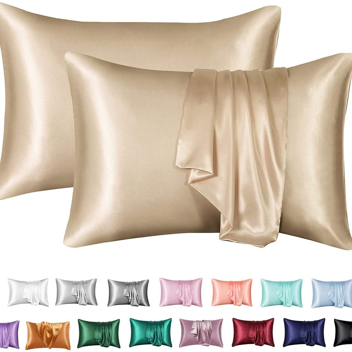 Silk-Feel Pillowcase