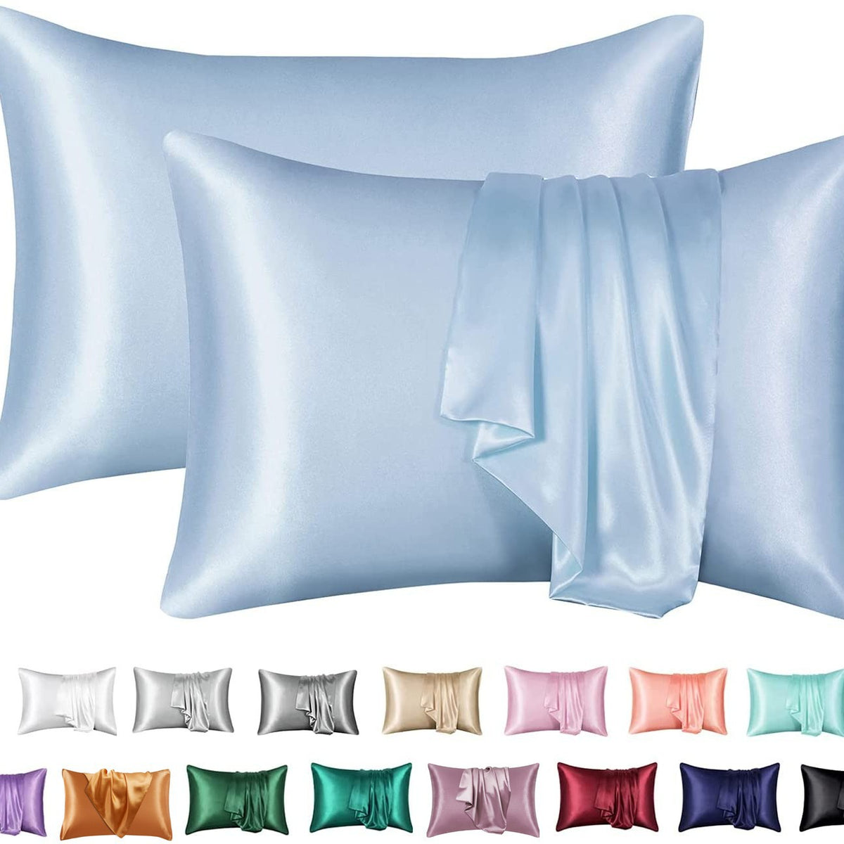 Silk-Feel Pillowcase